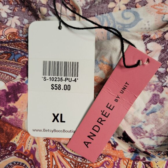 NWT Andree by Unit Fairy Y2k Grunge Gypsy Hippy Women's 1X One Shoulder Assymetr - Picture 6 of 9